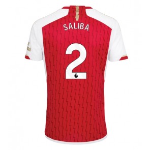 Arsenal William Saliba #2 Hemmatröja 2023-24 Kortärmad